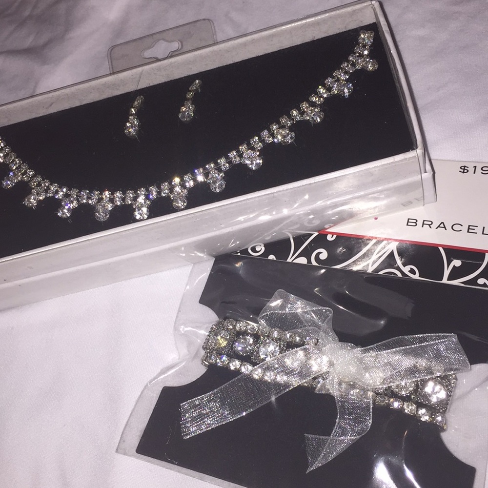 Earring, Necklace, Bracelet Set Bundle